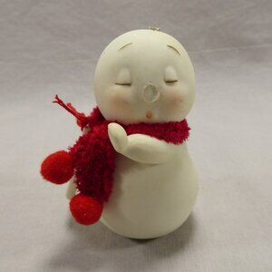 Dept 56 Snowpinions 3" Snowman Christmas Ornament Figurine Talk To the Hand ASIS